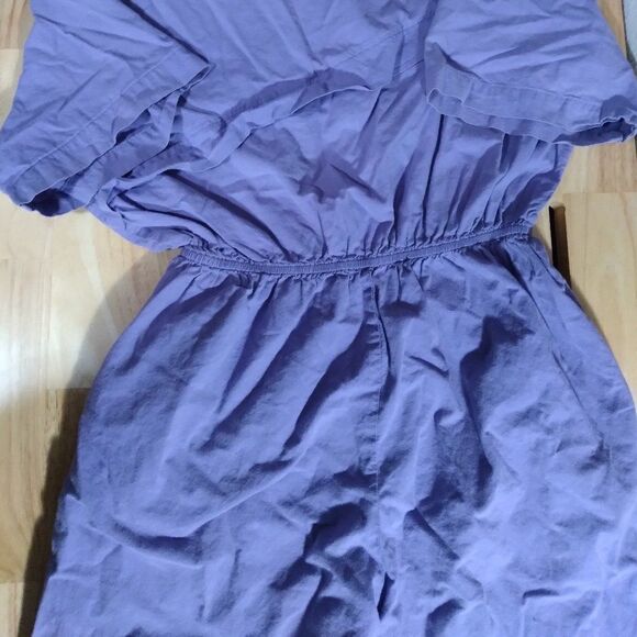 Vintage Purple Short Sleeve Romper Jumpsuit - Picture 6 of 7